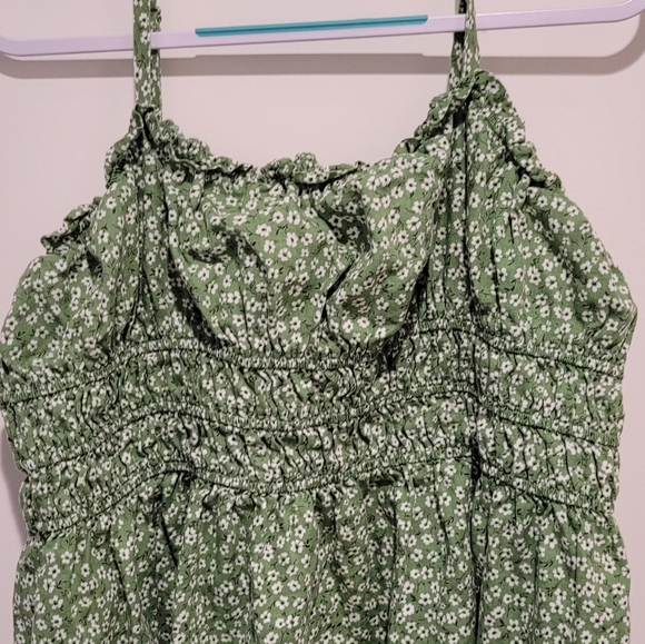 Wild Fable Green Floral Women's Spaghetti Strap Tunic Top- Size XXL - Picture 7 of 9